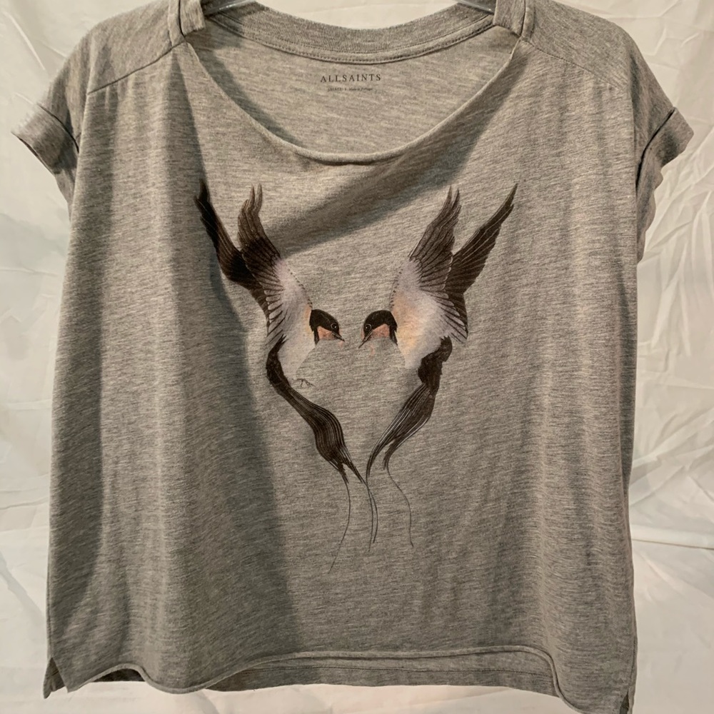 All saints gray T-shirt